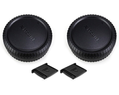Комплект PROfezzion CapK4 з 2 кришок корпусу X-Mount та задніх кришок об'єктива для Fujifilm, чорний (my-20180)