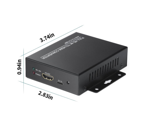Конвертер Tvi у Hdmi Wsdcam Full HD 4K, чорний (my-20131)