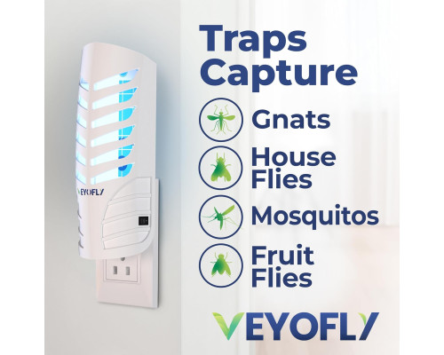 Пастка для комах з підсвічуванням VEYOFLY VF02 для дому, білий (my-20203)