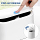 Міні відро для сміття LTWQLing MINI-Trash Can з кришкою, білий (my-20089)
