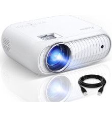Міні-проектор ELEPHAS BL108 Phone Projector, роздільна здатність 1080P з яскравістю 8500 люкс, білий (my-20034)