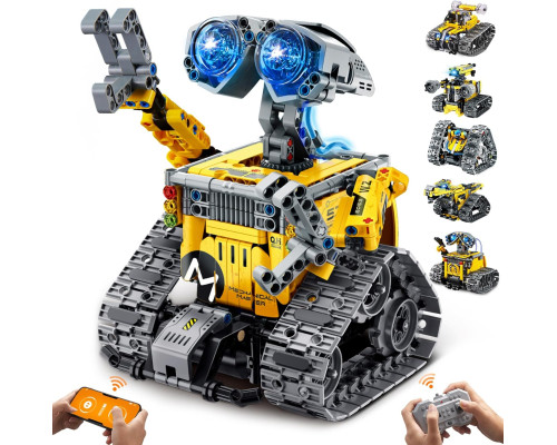 Набір для складання робота IKUPER B886 Technic, ДУ за допомогою програми, 631 деталі, жовтий (my-20057)