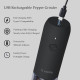 Набір електричних млинів TLYSXPRO PM-003A для солі та перцю, зарядка через USB, чорний (my-20139)