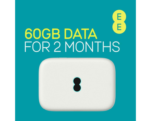 Портативний ротор 4G Wi-Fi EE PAYG 4G WiFi 2 60 ГБ, білий (my-20136)