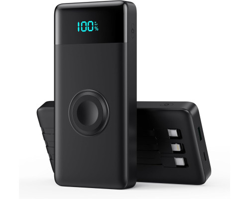 Портативний зарядний пристрій Power Bank QTshine HX100N9 10800 мАг, чорний (my-20207)