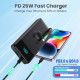Портативний зарядний пристрій Power Bank QTshine HX100N9 10800 мАг, чорний (my-20207)
