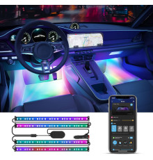 Світлодіодна стрічка Govee H7090 для автомобіля, інтелектуальне RGBIC-підсвічування салону автомобіля, DC 12 В (my-20050)