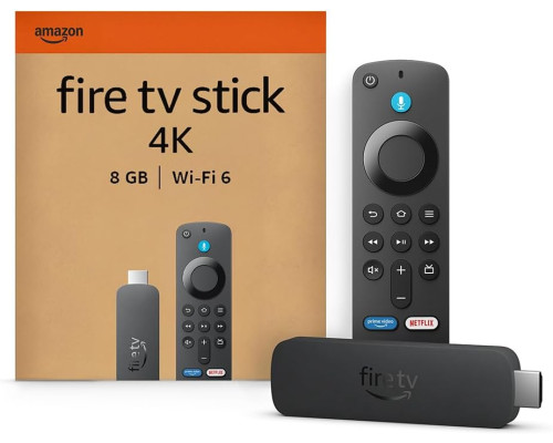 Пристрій потокової передачі Amazon Fire TV Stick 4K, сумісний з Wi-Fi 6 (my-20095)