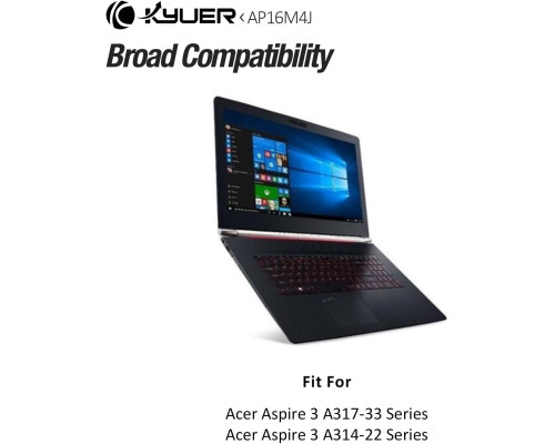 Акумулятор K KYUER AP16M4J для ноутбука Acer Aspire, 4870mAh (my-21035)