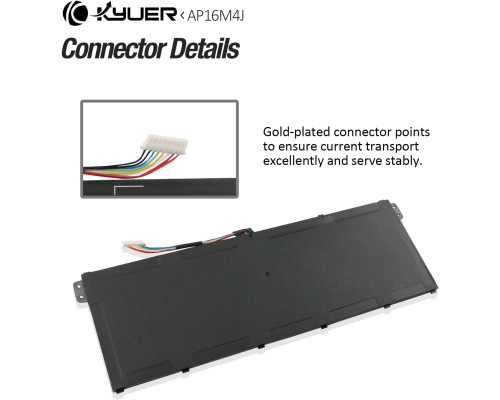 Акумулятор K KYUER AP16M4J для ноутбука Acer Aspire, 4870mAh (my-21035)