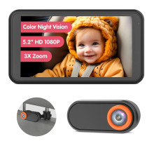 Автомобільна камера LUCKVIEW BM2, екран 5,2 дюйми 1080P з 3-кратним зумом, чорний (my-21034)