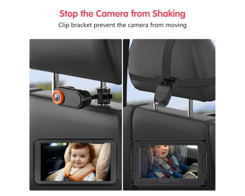 Автомобільна камера LUCKVIEW BM2, екран 5,2 дюйми 1080P з 3-кратним зумом, чорний (my-21034)