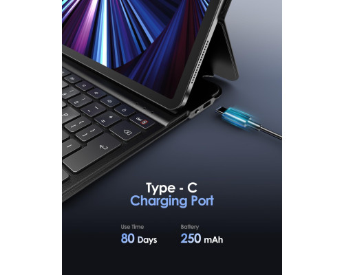 Чохол-клавіатура для iPad Air 11 дюймів (my-21085)