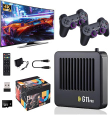 Ігрова консоль KINMRIS G11 Pro Retro з роздільною здатністю 4K, 40 000 ретро-іграми, чорний (my-21095)