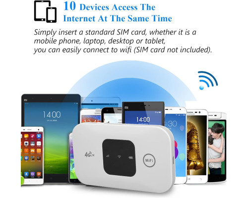 Мобільна точка доступу Jectse, маршрутизатор 4G LTE, білий (my-21164)