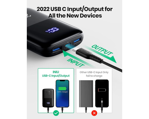 Портативний зарядний пристрій INIU BI-B61 10000 мАг (my-21219)