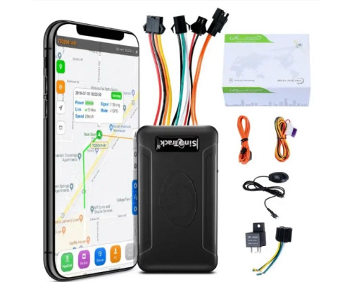 Трекер GPS автомобільний SinoTrack 906L 4G з блокуванням двигуна та мікрофоном, чорний (my-21118)