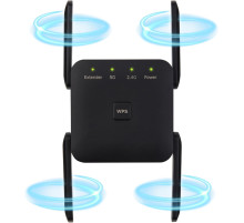 Підсилювач Wi-Fi Anluomafuy WD-1203U, ретранслятор, 1200 Мбіт/с, чорний (my-21120)