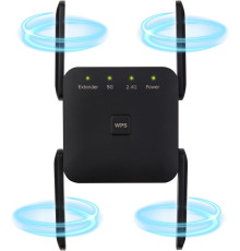 Підсилювач Wi-Fi Anluomafuy WD-1203U, ретранслятор, 1200 Мбіт/с, чорний (my-21120)
