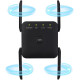 Підсилювач Wi-Fi Anluomafuy WD-1203U, ретранслятор, 1200 Мбіт/с, чорний (my-21120)