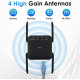 Підсилювач Wi-Fi Anluomafuy WD-1203U, ретранслятор, 1200 Мбіт/с, чорний (my-21120)
