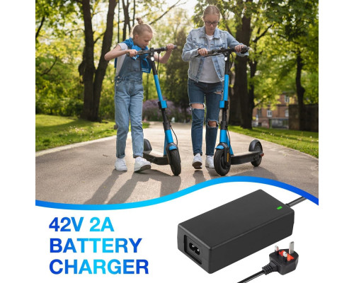Зарядний пристрій AVCXEC szYB-100W-42V2A для літій-іонних акумуляторів 42 В 2 А, чорний (my-21126)