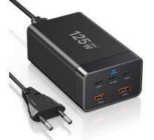 Швидкий зарядний пристрій Sccvee USB-C потужністю 125 Вт підтримка PD/USB-A (6019)
