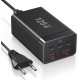 Швидкий зарядний пристрій Sccvee USB-C потужністю 125 Вт підтримка PD/USB-A (6019)