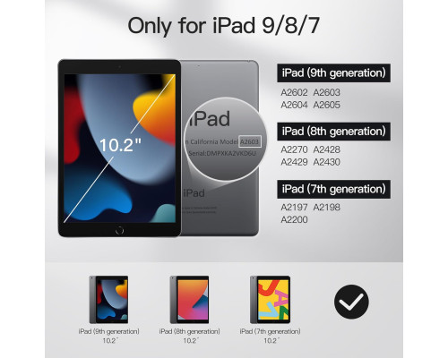 Чохол JETech для iPad 10,2 дюйма білий (6037)