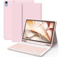 Чохол-клавіатура HOTLIFE для iPad Air 11 світло-рожевий (6023)