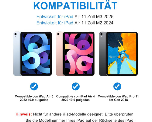 Чохол-клавіатура HOTLIFE для iPad Air 11 світло-рожевий (6023)