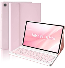 Чохол MMK для Galaxy Tab A9 Plus з клавіатурою рожевий (6025)