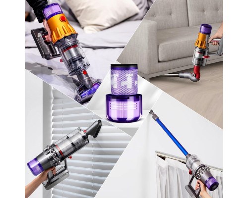 Комплект із 2 HEPA-фільтів Avken сумісний з пилососами Dyson V12 Detect Slim (6054)