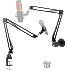 Мікрофонна стійка YOUSHARES сумісний із Blue Yeti/HyperX QuadCast чорний (6015)