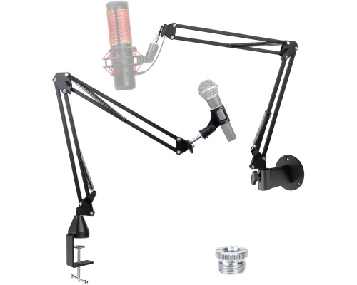Мікрофонна стійка YOUSHARES сумісний із Blue Yeti/HyperX QuadCast чорний (6015)