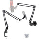Мікрофонна стійка YOUSHARES сумісний із Blue Yeti/HyperX QuadCast чорний (6015)