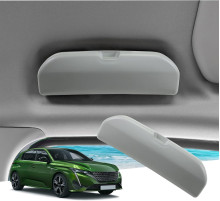 Органайзер GAFAT для зберігання окулярів сумісний з Peugeot 308 508 SW GT Hybrid 2014-2025 сірий (6101)