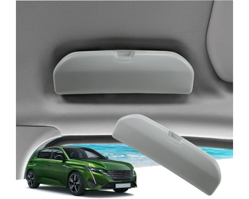 Органайзер GAFAT для зберігання окулярів сумісний з Peugeot 308 508 SW GT Hybrid 2014-2025 сірий (6101)