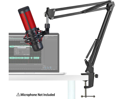Підставка для мікрофона YOUSHARES сумісний з HyperX QuadCast Boom Arm чорний (6018)