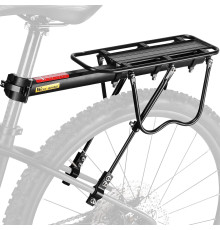 Універсальний задній багажник West Biking для велосипеда чорний (6107)