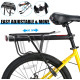 Універсальний задній багажник West Biking для велосипеда чорний (6107)