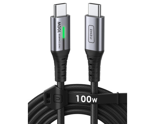 Зарядный кабель INIU USB C - USB C 5A 100W 2м (6068)