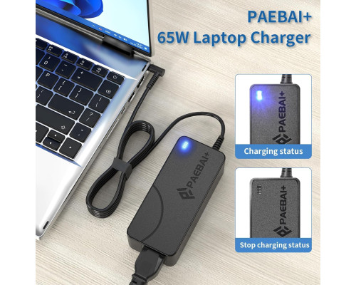 Зарядний пристрій PAEBAI+ 65 Вт/45 Вт для ноутбуків HP Pavilion Zbook ProBook (6106)