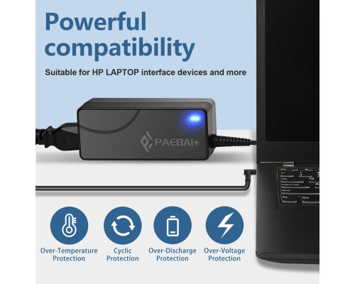 Зарядний пристрій PAEBAI+ 65 Вт/45 Вт для ноутбуків HP Pavilion Zbook ProBook (6106)