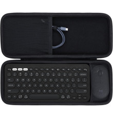 Жорсткий чохол Lebakort для клавіатури сумісний з Logitech Pebble Keys 2 Combo K380s чорний (6013)