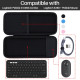 Жорсткий чохол Lebakort для клавіатури сумісний з Logitech Pebble Keys 2 Combo K380s чорний (6013)