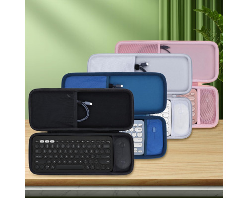 Жорсткий чохол Lebakort для клавіатури сумісний з Logitech Pebble Keys 2 Combo K380s чорний (6013)