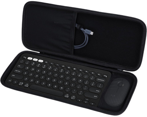 Жорсткий чохол Lebakort для клавіатури сумісний з Logitech Pebble Keys 2 Combo K380s чорний (6013)