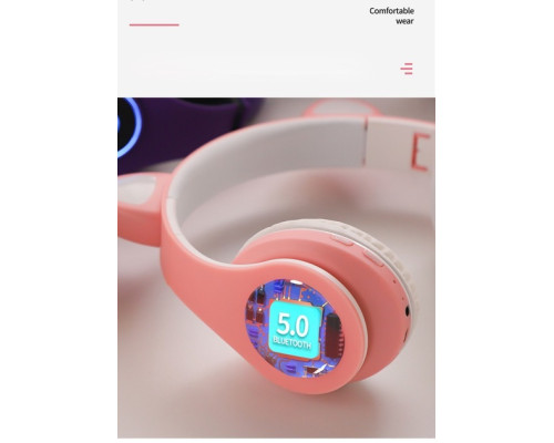 Бездротові дитячі Bluetooth навушники CXT-B39 з котячими вушками (my-19040)