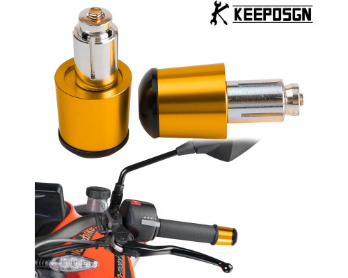Алюмінієві заглушки керма мотоцикла KEEPDSGN FBA-EUYDEUJME168 золотистий (4063)